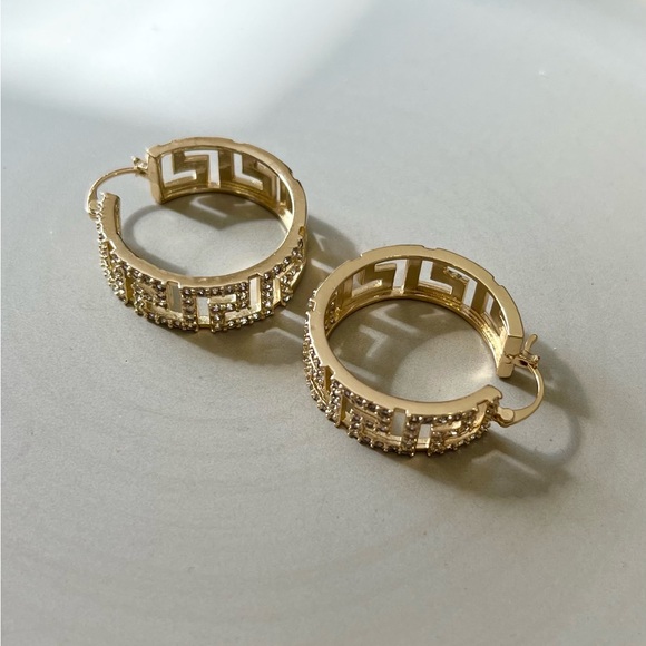 14k gold filled cz earrings - Picture 2 of 5